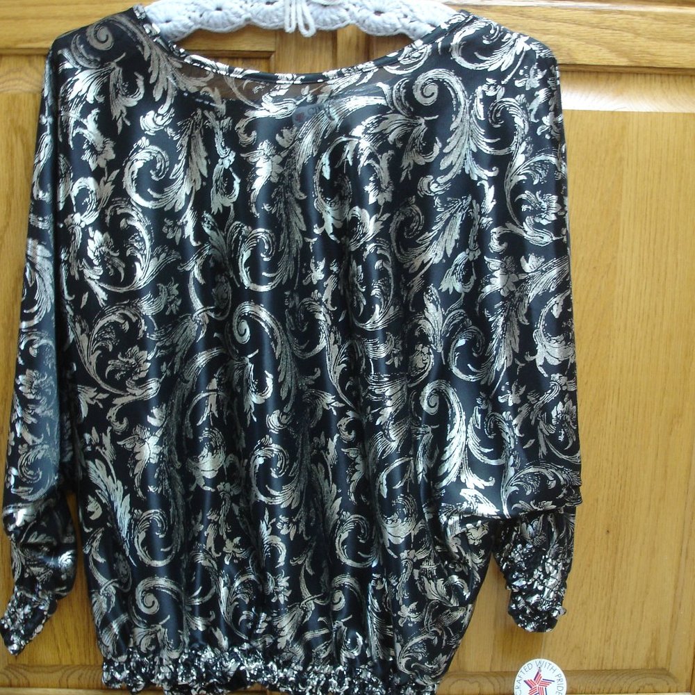 NEW WOMEN'S CINDY COLLINS DOLMAN SLEEVES BLOUSE